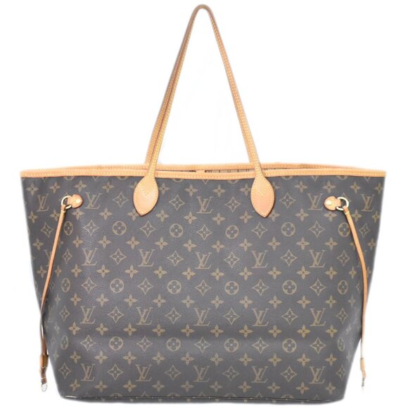 Louis Vuitton Neverfull GM M40157 Monogram Canvas Shoulder Tote Bag Brown